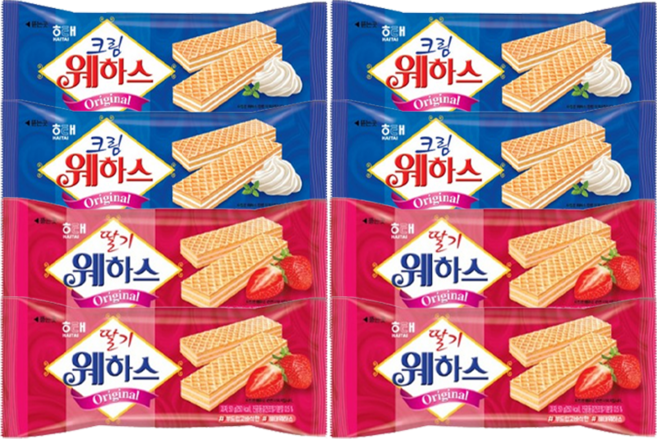 해태 웨하스 크림 50g + 딸기 50g, 4세트