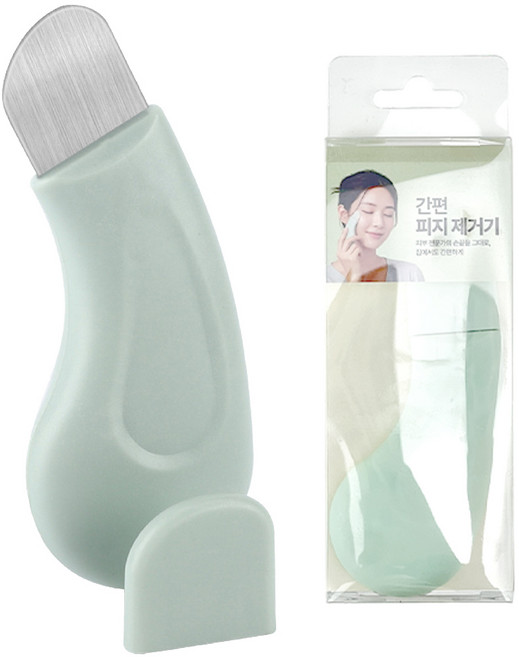 이지유 컴팩트 블랙헤드 제거기 딥클린 피지 각질 화이트헤드 압출 스크래퍼 클리너, 1개, 그린