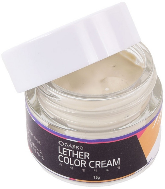 가스코 가죽컬러크림 크림 염색제 염색약 가죽 신발 가방 구두 스크래치 명품 복원