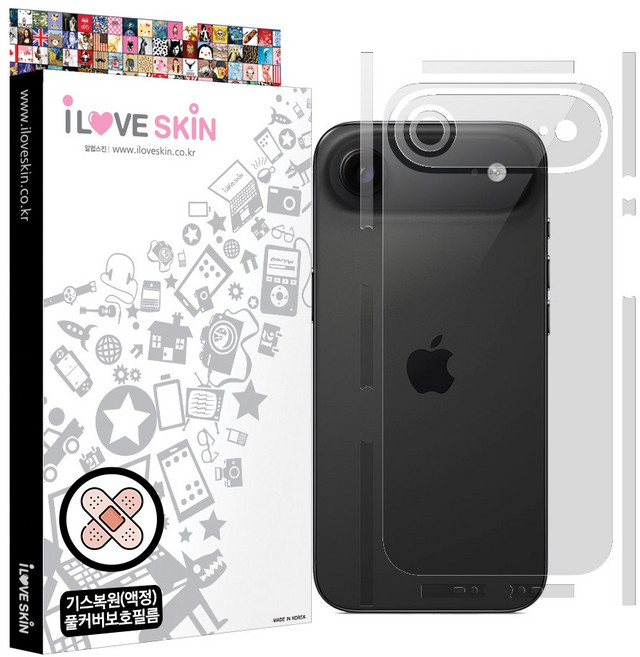 아이폰17 프로 맥스 에어 기스복원 후면보호필름+부착액 측면 카메라, 1개