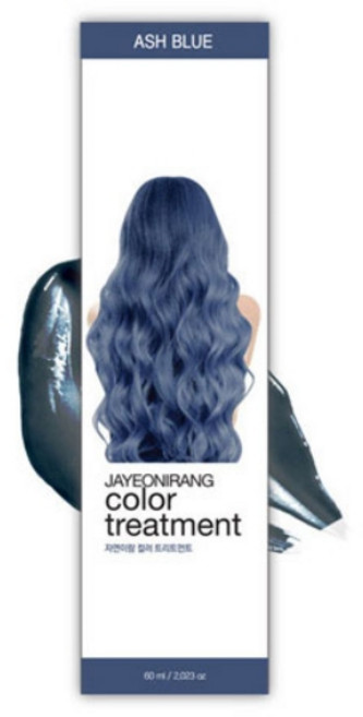 자연이랑 컬러 트리트먼트 60ml_애쉬 블루(4개), 애쉬 블루(Ash Blue), 4개