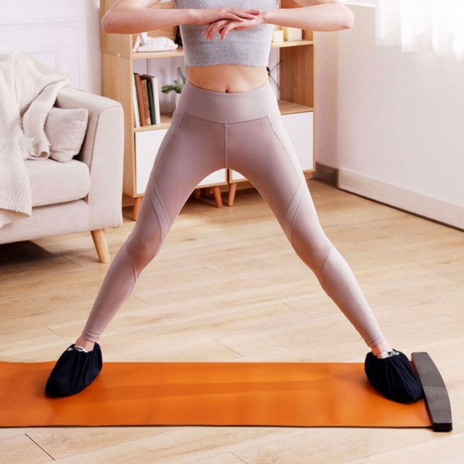 미끄러지는요가매트 슬라이딩바닥매트 하체운동, 1개