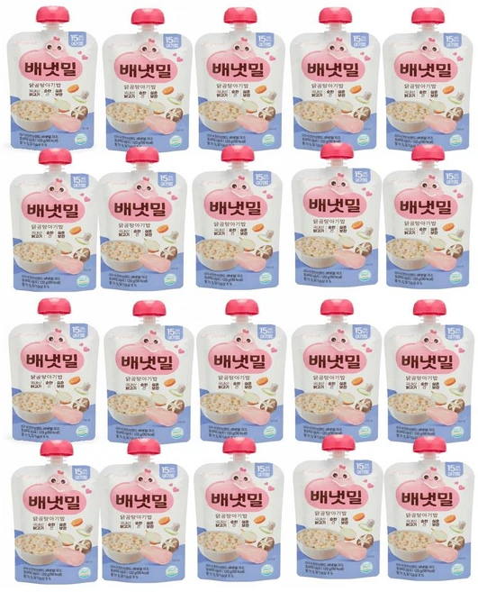 배냇밀 닭곰탕 아기밥, 120g, 4개, 닭고기 - 쿠팡