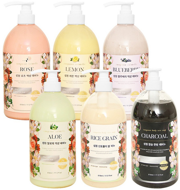 CB 고급 성원 액상 때비누 510ml 액상비누 때물비누 쌀비누 바디클렌져 바디클렌저 K뷰티 MZ 유행 K드라마 연예인 한국 스타일 미용 추천, 레몬