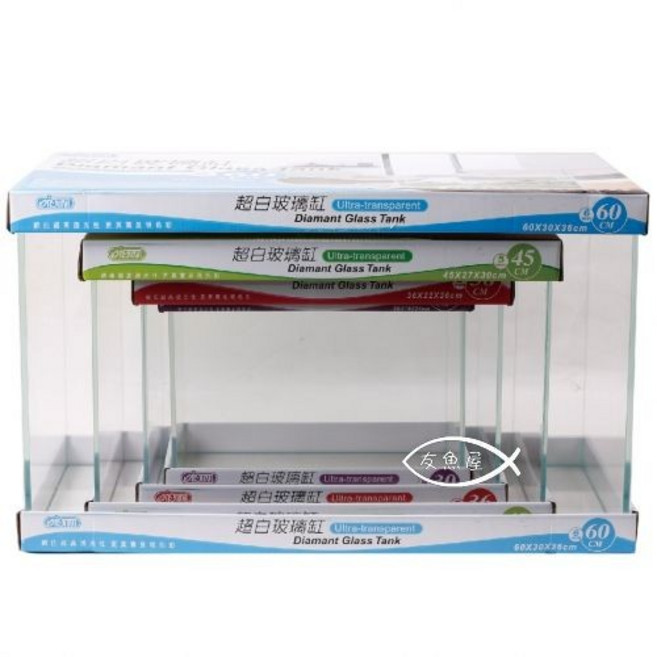 風水缸 ISTA 伊士達 超白缸 30cm 36cm 45cm 60cm 優雅 精美 開放缸 (平面直角) 魚缸 超白, 1個, RIO馬達600型適合風水缸60cm