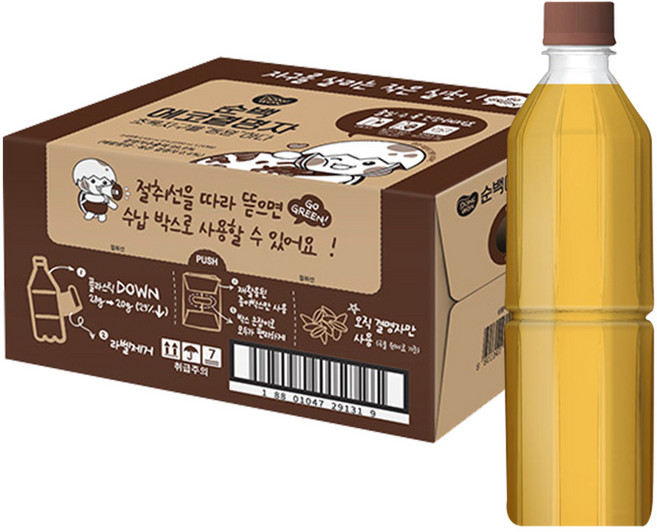 동원 순백 에코 결명자차 무라벨, 350ml, 24개