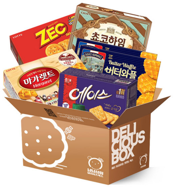 마가렛트352g+제크300g+초코하임대+버터와플 316g +에이스364g 각1개 포장박스발송, 1세트, 1개, 364g