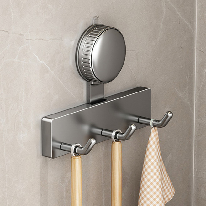 Briturn 주방 흡착식 조리도구걸이, 1개, 3구