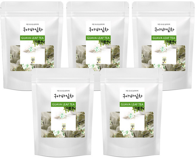 구아바잎차 50티백 삼각티백 숲으로허브, 50g, 50개입, 5개