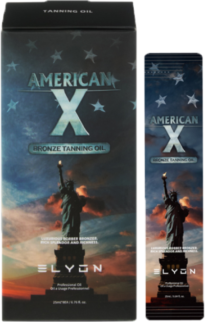 엘리온 아메리칸 엑스 야외 일회용 태닝 오일, 8개, 25ml