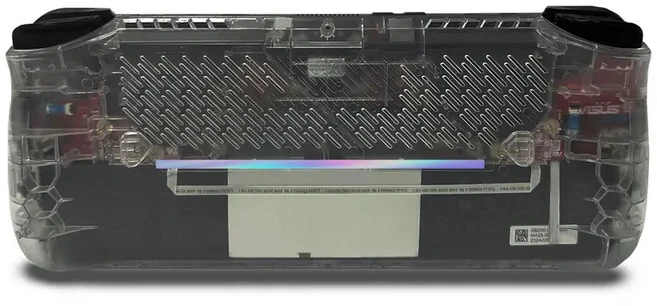 ROG Ally X와 호환되는 투명 백 플레이트 ASUS DIY Clear Edition 교체 쉘 케이스, 01 중국, 02 Transparent black