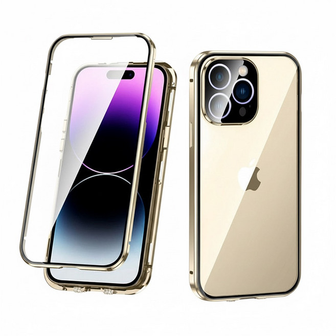 하임하이 아이폰 강화유리 마그네틱 케이스