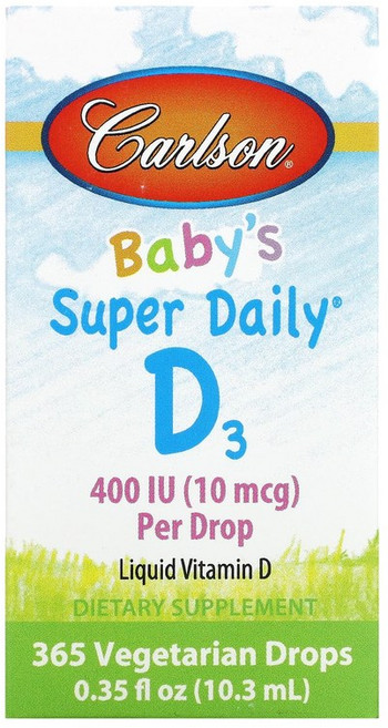 칼슨랩스 어린이 슈퍼 데일리 D3 400IU 드롭, 상품, 1개, 10.3ml