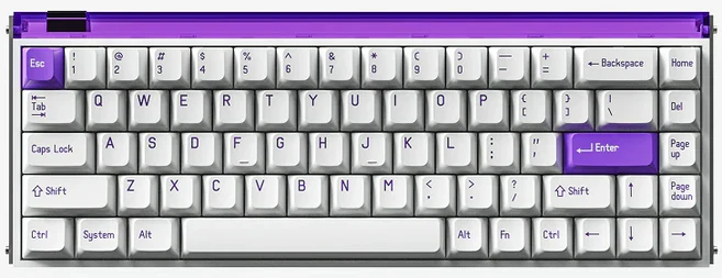 [공식판매처] 멜긱 made68 ultra 메이드68울트라 풀알루미늄 키보드 래피드트리거, Made68 Pro, 퍼플 - 쿠팡