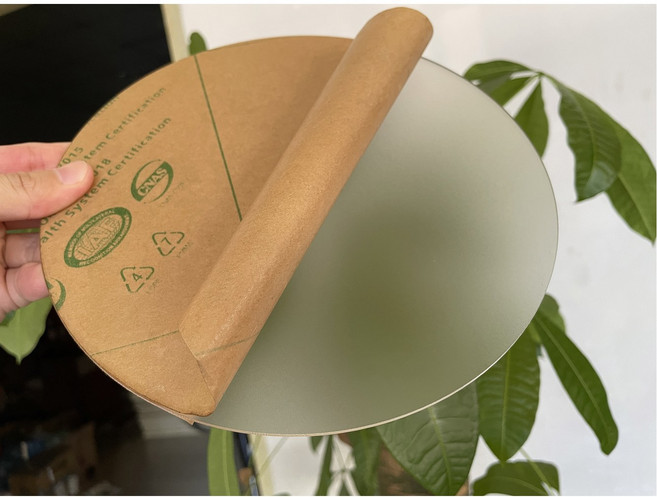 둥근 서리로 덥은 캐스트 플렉시 유리 아크릴 보드 DIY 그림 표지판 및 디스플레이용 매트 유기 플라스틱 디스크, 3MM Thickness, 1PCS DIA200mm