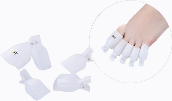 마케즈 발톱 패디 젤제거 쏙오프 클립, 1개, 화이트 5개입