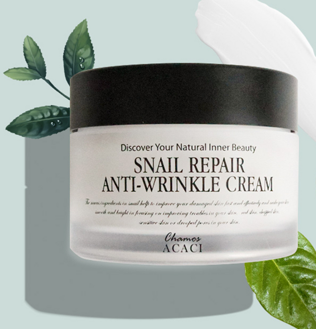 [1+1] 달팽이 크림 아가시 스네일 리페어 안티링클 크림 50g 주름 탄력