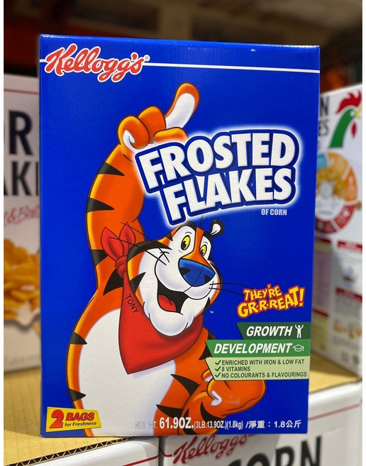 Kellogg's Frosted Flakes 香甜玉米片 900公克 X 2入, 900g, 2個