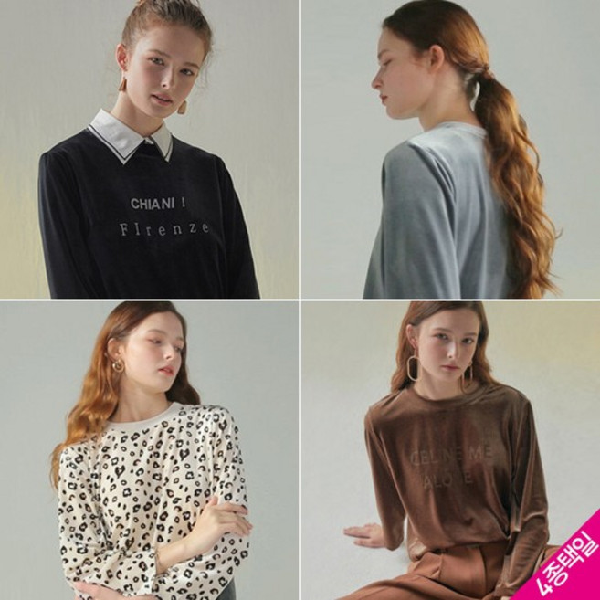 르오트 로얄 소프트 벨벳 티셔츠