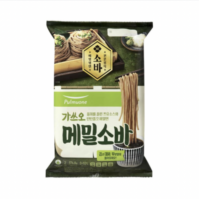 풀무원 가쓰오메밀소바, 576g, 4개