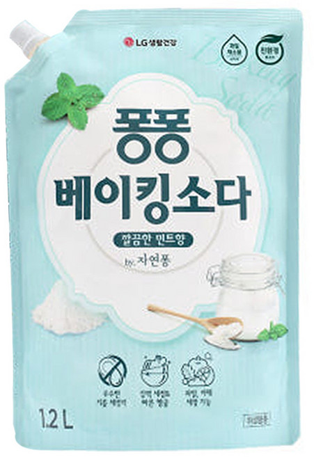 S-가정용품 퐁퐁 베이킹소다 주방세제 1.2L, 1개