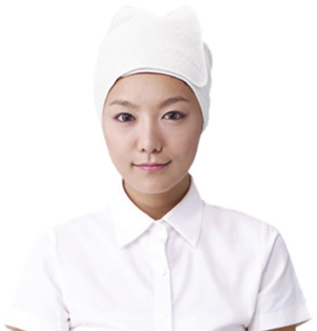 요들 사각터번 free, 화이트(5126), 2개