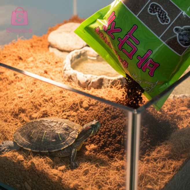 [샵피카] 파충류바닥재 육지거북이바닥재 도마뱀사육장바닥재 카멜레온키우기 파충류사육장꾸미기