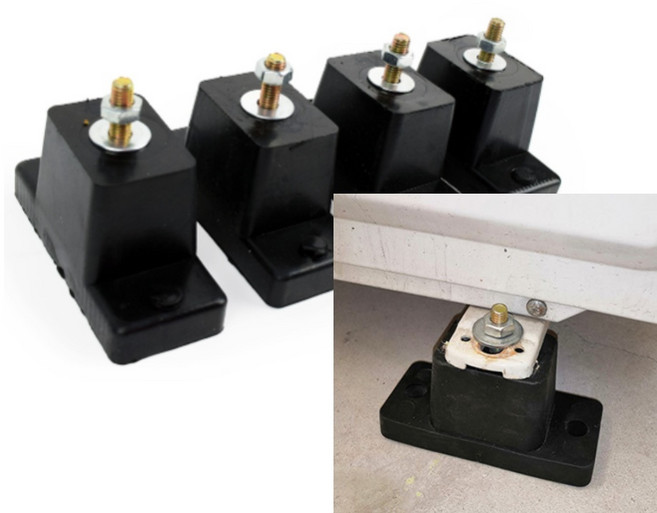 실외기고무받침대 4p 실외기거치대 실외기다리 실외기발 실외기진동방지 실외기고정