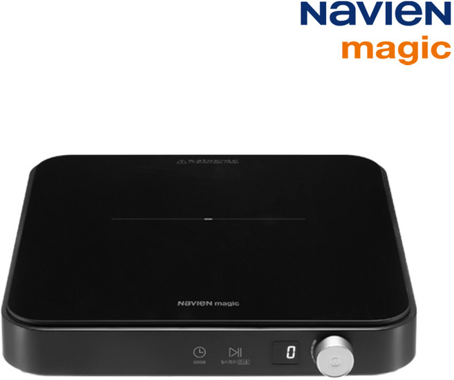 나비엔 매직 컴팩트 1구 전기레인지 인덕션 터치+ 다이얼 ERI-1001AN