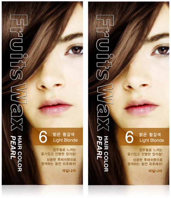 과일나라 진주펄 염색약 1개, 6호 밝은황갈색