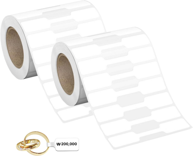심플리비 악세사리 가격 택 라벨 롤 스티커 1000매, 1개, 화이트