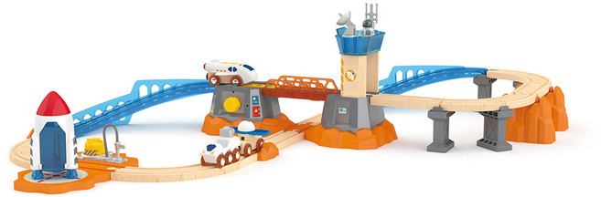 하페 화성로켓기지 기차세트 놀이 트랙 완구, 단품, 1개