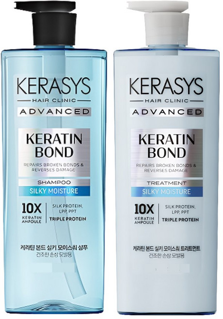 케라시스 어드밴스드 모이스춰 앰플 샴푸+트리트먼트, 1개, 600ml