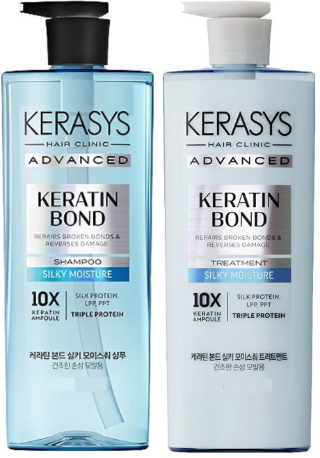 케라시스 어드밴스드 모이스춰 앰플 샴푸+트리트먼트, 1개, 600ml - 쿠팡