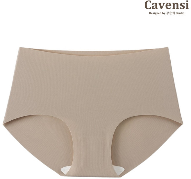 Cavensi 無痕抗菌女內褲, 親膚杏色,5XL（建議105~120公斤 ）