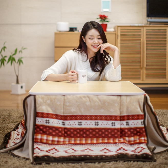 지이라이프 정방형가구조온열테이블, KOW-80(NA)