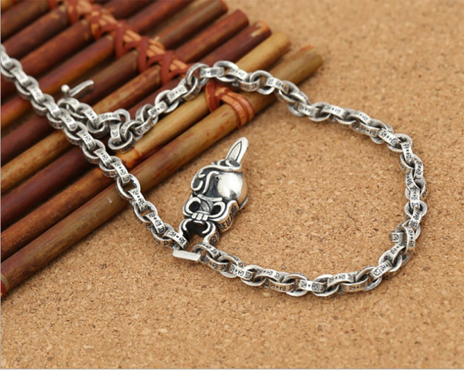 순은 실버 S925 칼 레트로 단검 소드 링크 빈티지 앤티크 구제 크롬 팬던트 목걸이