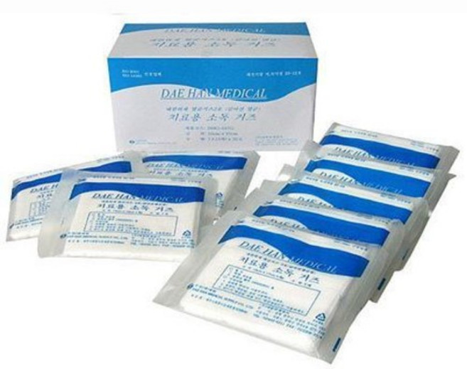 대한위재 멸균거즈 5cmx5cmx8P(2inchx2inchx8P) 5매 x20포=100매