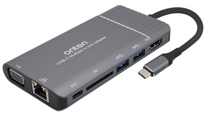 컴스 FW697 (USB허브/도킹/7포트/멀티포트) ▶ 무전원/C타입 ◀, 1개