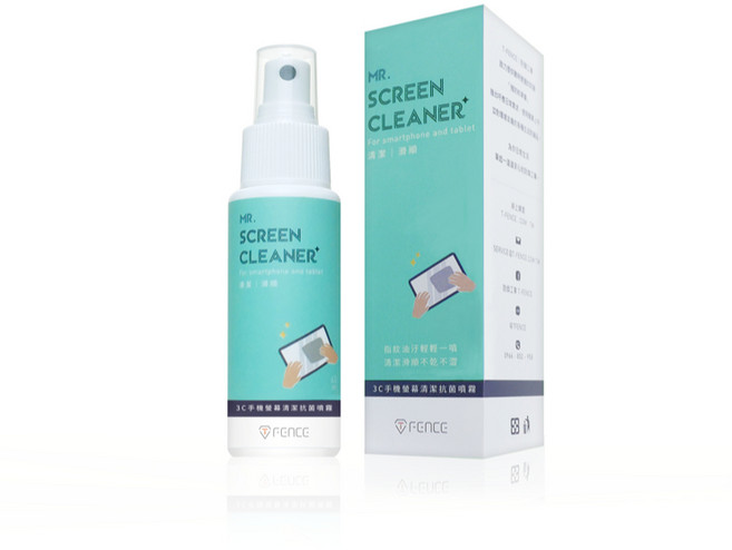 【教練先生】MR. SCREEN CLEANER+ 手機螢幕清潔抗菌噴霧, 1個, 3C 手機螢幕清潔抗菌噴霧