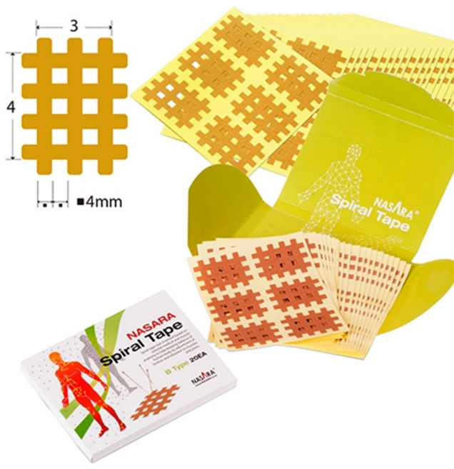 나사라 스파이럴테이프 스포츠 테이프, B타입(6매*20장), 1개