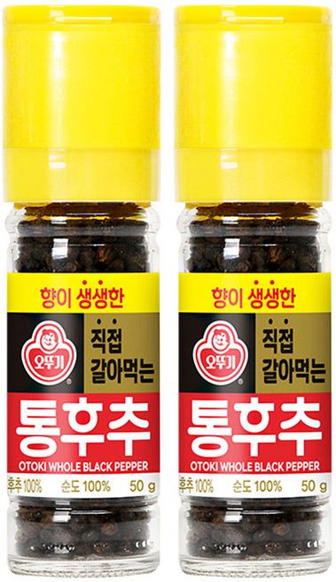 오뚜기 향이생생한 직접갈아먹는 통후추, 50g, 2개