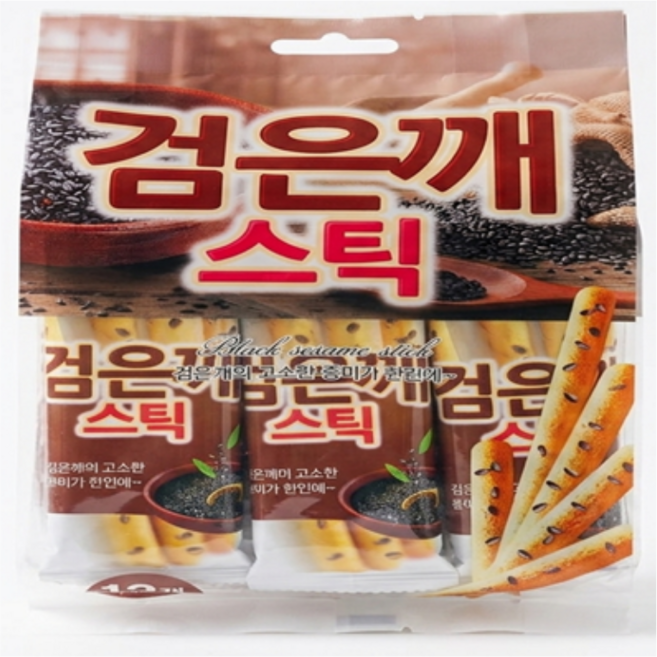 담백한 검은깨스틱 192g(개별포장 대용량), 10개, 192g