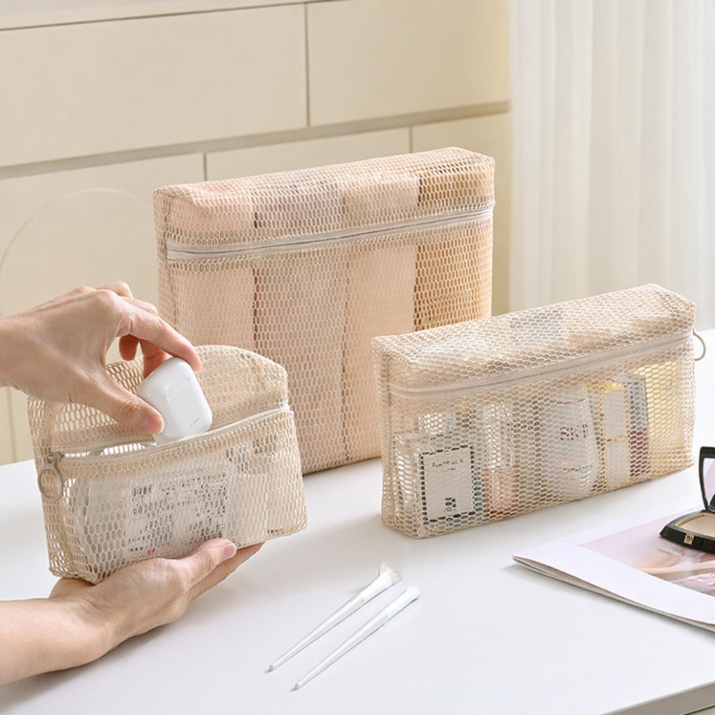 아이노르 한눈에 보이는 여행용 메쉬 파우치 3종세트