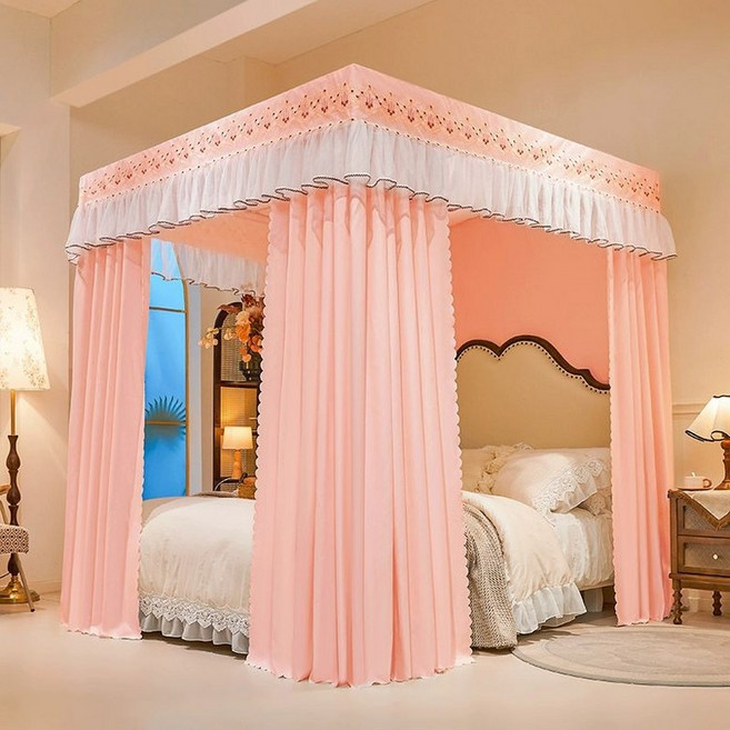 사각 난방텐트 방한 커튼 수면 침대 보온 암막