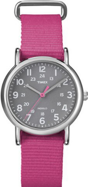 Timex 타이맥스 미주판 위켄더시계 T2N834 핑크 여성용시계 나토밴드 손목시계