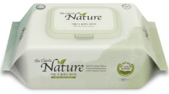 미엘 더 클래식 네이처 저자극 레이온100% 엠보싱 100장 60평량 캡형 10팩, 10개입, 5세트