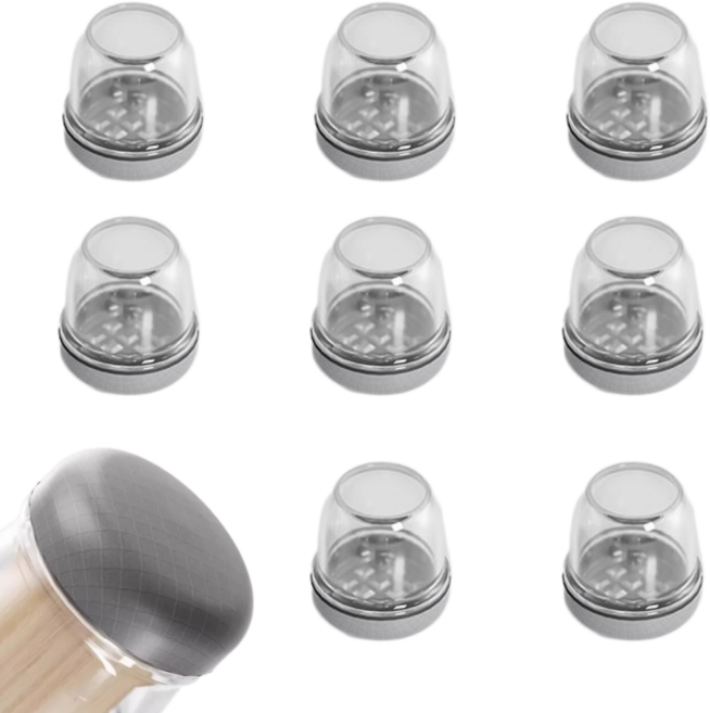 살림코드 5세대 쫀쪼니 의자 발커버 소음방지 스크래치 방지 체어슈즈, 1세트, 그레이