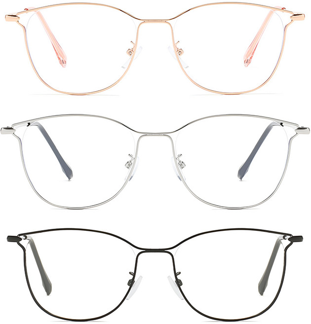 단비상자 캣아이 안경테 블루라이트 차단 독서 안경테, 1개, 블랙