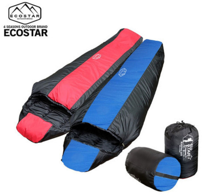 국산 에코스타 동계침낭, 블루, 1개